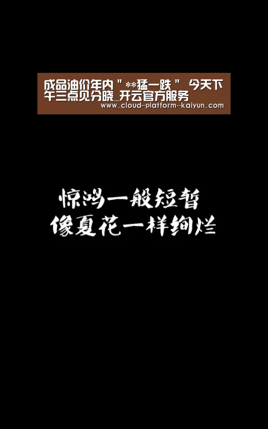成品油价年内"**猛一跌" 今天下午三点见分晓_开云官方服务(图4) 开云官方服务
